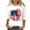 ZFY10_White, variant on VKOYWKM 4th of July Tshirts Shirts for Women Red White and Blue Graphic T Shirts 3/4 Sleeve Crew Neck USA Flag Tshirts Patriotic Tunic Tops