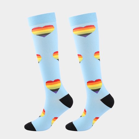 DNAKEN (7 pairs) Compression Socks for Women & Men Circulationis Best Support for Athletic Running,Hiking,Nursing support hose for women compression toe socks