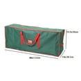 thumbnail image 3 of Christmas Tree Storage Bag, Christmas Tree Cover, Heavy-Duty, Water-Resistant Fabric + Zipper Closure, Red/Green Color, For Christmas Trees, Protects Against Dust and Damage, Tree Tote, Holiday Stora, 3 of 8