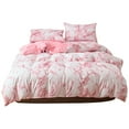 thumbnail image 1 of LYUMO 3Pcs/Set Polyester Marbled Quilt Cover Pillowcase Bedding Set EU-Double Size, Comfortable Bedding, Bedding Set, 1 of 7