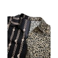 thumbnail image 5 of Liacowi Women Shirt Dress Leopard Print Turn-Down Collar Blouse Elegant Tunic Tops Long Sleeve Short Dress with Belt Office Clothes, 5 of 9