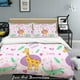 thumbnail image 2 of 3D Cartoon Animal Rosa Funda de edredón Juego de ropa de cama Fundas de almohada 10, 2 of 2