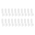 thumbnail image 3 of 20 Pack Hidden Channel Valance Clips for Horizontal Wood Blinds,Mini Blinds Retainer Holder Clips For The Valance with a Groove in The Back,Window Blind Clips Plastic Clip Rings(Clear), 3 of 7