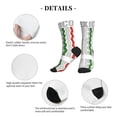 thumbnail image 5 of Athletic Socks Mexico-America Flag Sport Running Calf Socks Crew Socks for Men Women, 5 of 7