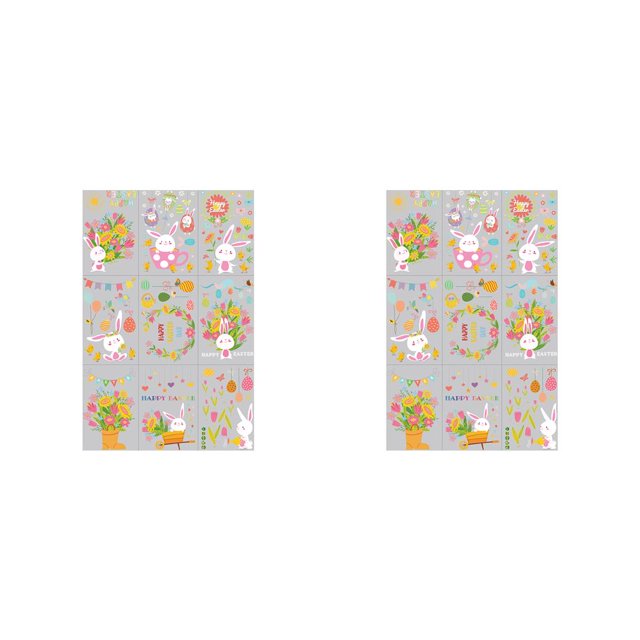 Yuarrent Decoración de fondo para ventana de Festival, suministros para fiestas, decoración de vacaciones, pegatina de vidrio estático, calcomanías de Type2 NO2 Yuarrent CBP373239