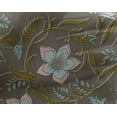 thumbnail image 4 of oneOone Georgette Viscose Medium Gray Fabric Leaves & Flower Floral Crafts Projects Decor Fabric Printed By The Yards 42 Inches Wide, 4 of 4