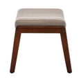 thumbnail image 4 of Pemberly Row Mid-Century Accent Lounge Armchair w/Ottoman in Beige Fabric, 4 of 14