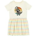 thumbnail image 3 of Inktastic Dinosaur Skeleton Halloween Girls Toddler Dress, 3 of 5