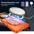 thumbnail image 5 of for Samsung Galaxy Z Flip 5 5G Phone Case, Magnetic 360 Rotating Ring Kickstand Frosted Hard PC Case with Wireless Charging Compatibility for Samsung Galaxy Z Flip 5 5G, Orange, 5 of 11
