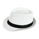 thumbnail image 2 of Sombrero Panamá ligero para hombre y mujer, ideal para ir al trabajo, playa, viajes y calle. Blanco, 2 of 9