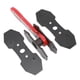 thumbnail image 1 of Herramienta de compresión de pinza de freno Herramienta separadora de pistón de trinquete de acero rojo para reparación e instalación de frenos de automóvil, 1 of 15
