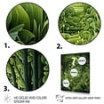 thumbnail image 3 of Designart "Chive Symphony Herbs I" Floral Framed Wall Art - Traditional Green Herbs Living Room Framed Canvas Art, 3 of 6