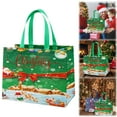 thumbnail image 2 of BNNG Christmas Gift Bags 1 Pack - Christmas Non-Woven Gift Bags, Tote with Handles, Treat Bags, Multifunctional for Gifts Wrapping Shopping, Xmas Party Supplies, 12.8"×9.8"×6.7", 2 of 6
