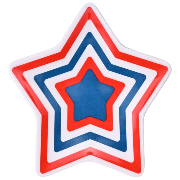 Cook with Color Star-Shaped Patriotic Melamine Spoon Rest and Drip Catcher