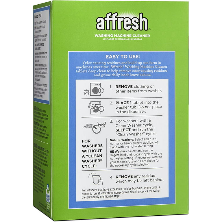 Affresh Part # W10501250 - Affresh 8.4 Oz. Washer Cleaner (6-Pack) - Washer  Repair Parts & Accessories - Home Depot Pro
