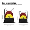 thumbnail image 3 of Drawstring Backpack, Men Ladies Waterproof Sports Backpack Gym Bag-Ancient Warrior Pattern-Medium Size, 3 of 8