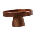 thumbnail image 3 of Bandeja de madera maciza para pastel, pedestal, para uso doméstico, bandeja para servir aperitivos, base alta para tartas de boda, postres, sushi, fru S, 3 of 9