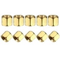thumbnail image 1 of Unique Bargains 25pcs Brass Straight PCB Pillar Female Thread Hex Standoff Spacer M3x5x4mm, 1 of 3