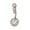Steel pole rose gold, variant on New Sexy 4 Zircon Navel Ring with Diamond Inlay and Zircon Navel Nails-pink