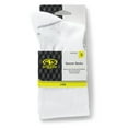 thumbnail image 3 of Athletic Works Soccer Socks,  White Unisex, Small Youth 10-4.5, 2 pack, 3 of 9