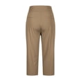thumbnail image 4 of JJHGVB capris pants Knee Length Capri Pants gaucho pants for women Casual Loose Pants Drawstring Pants pedal pushers for women capri lounge pants Lounge Slacks Preppy Lounge Pant Khaki 4XL, 4 of 7