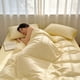 thumbnail image 4 of Juego de sábanas para niña, tamaño queen, 4 piezas, sábana bajera ajustable con funda nórdica y fundas de almohada, material cómodo., 4 of 6