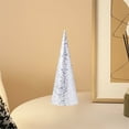 thumbnail image 3 of nvzhuang Sequins Christmas Trees Small Tabletop Christmas Tree Handmade Decor for Table Party Decoration, 3 of 8