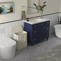 Lifewit 50L Slim Laundry Hamper, Small Laundry Basket with Lid, Dirty Narrow Collapsible Clothes Storage with Easy Carry Extended Handles, Tall Hampers for Bedroom Laundry Room, White, 1 Pack