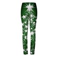 thumbnail image 6 of Wowomen's High Waist Seamless Leggings Polka Dots Striped Plaid Graphic Print Gym Yoga Pants Slim Full Length Trousers, 6 of 6