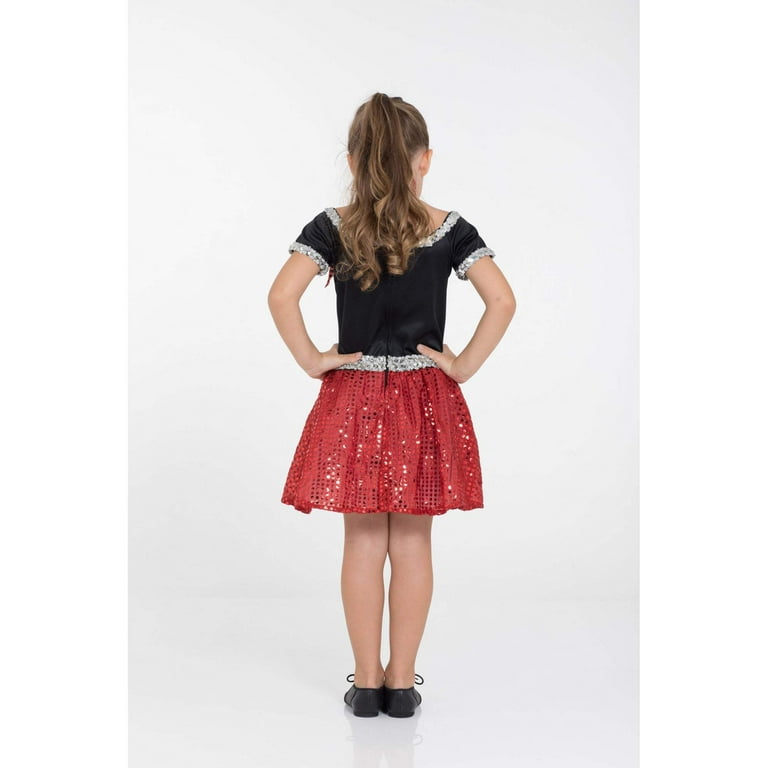 Rock and Roll Sequin Dress Red Poodle Girl 1950s Costume Rock and Roll Sequin Dress Red Poodle Girl 1950s Costume