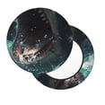 thumbnail image 2 of Disketp Wave Ocean Animal Shark Funda Redonda para Taburete, Funda de Cojín para Silla de Bar Suave y Elástica-14 inch, 2 of 7