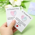 thumbnail image 3 of 8 Pack Pocket Hug Heart with Greeting Card, Pocket Hug Token Love Cards Cute A Little Resin Heart Shape Bulk for Friends Long Distance Relationship Gifts, 8 Color, 3 of 6