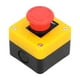 thumbnail image 5 of Botón de parada de emergencia 10A impermeable 1NO 1NC interruptor de botón de emergencia de ascensor de seta roja, 5 of 8