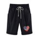 thumbnail image 4 of Puntoco Pantalones Cortos De Verano Mujer Moda 2024 Pantalones Cortos De Mujer Algodón Y Lino Estampado De Moda Cintura Elástica Pantalones De 5 Pulgadas Cordón Pantalones Cortos De 5 Pulgadas, 4 of 4