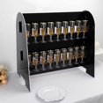 thumbnail image 3 of BalsaCircle 25" Black 2-Tier Foam Wine Glass Rack Champagne Flute Holder Stand Party Events Decorations, 3 of 8