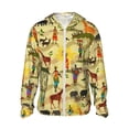 thumbnail image 2 of Lsque Ethnic African UPF 50+ Lightweight Sun Protection Men's Women's Long Sleeve Shirt, Hoodie Performance -Medium, 2 of 9