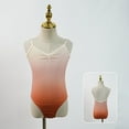 thumbnail image 2 of ZACPNCV Girl’s Camisole Dance Leotards Ballet for Kids Backless Ballet Dance Leotards Orange 3-4 Years, 2 of 5