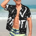 thumbnail image 5 of Lsque I love Math pattern Hawaiian Shirt for Men, Unisex Summer Beach Casual Short Sleeve Button Down Shirts-Medium, 5 of 9