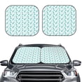 thumbnail image 2 of Goofa Utensiles Pattern 2 Piece Car Windshield Sun Shade Foldable | Front Windshield Shade for Sun, Heat and UV Rays | Sunshade for Car Front Window-Medium, 2 of 7