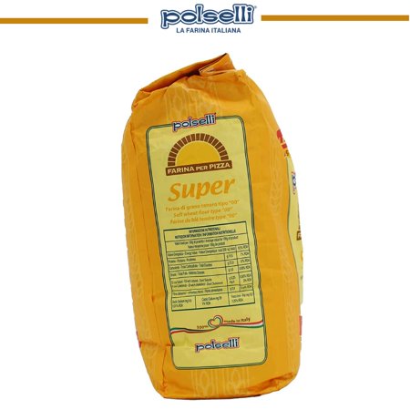 Tipo 00, Double Zero, Type OO, Style Pizza Flour for In Teglia, al Tagio, Pinsa, Pala, W 300+ Formulated for a long 72+ hour fermintation and , (5 kg) 11 lbs,