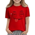 thumbnail image 7 of Piuwrlz 7 Boys Short T-Shirts Sleeve Kids Funny Graphic Shirts Tops Boy Funny Graphic Shirts Pullover T Shirts Red Size 7 Years, 7 of 7