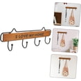 thumbnail image 3 of Colgador de utensilios de cocina Ganchos para toallas Colgador de ropa de metal Montaje de ropa montado en la pared Estante de ropa Estante de ropa de metal Letreros de metal montado en la p, 3 of 5