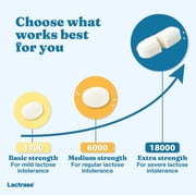 Lactrase Tablet Dispenser – #1 Lactase Brand in German Pharmacies – Strong 6,000 FCC Lactase Units – 120 Fast-Acting Pills for Lactose Intolerance – Enjoy Dairy Again