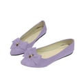 thumbnail image 7 of Women's Slippers Flat Heel Closed Toe Slip-on Loafer Slippers Winter Casual Vintage Indoor Outdoor Flat Bowknot Shoes for Women, 7 of 7