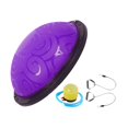 thumbnail image 1 of Pelota de equilibrio de 18 pulgadas, pelota de equilibrio deportiva con banda resistente y bomba de pie, media pelota, media pelota de ejercicio para Púrpura, 1 of 8