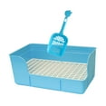 thumbnail image 4 of Bunblic Rabbit Litter for Cage Bedpan Ferret Guinea Pig Potty Tray Corner Litter Pan Blue, 4 of 8