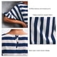 thumbnail image 4 of Casual Dress Striped Dress Fashionable Casual A Line Ruffle Short Sleeve Striped Print Casual Flowy Midi Dress Navy Blue L ANGGREK Otros, 4 of 6