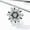 Black, variant on Womens Rotating Double Layer Snowflake Ring Adjustable Opening Fashion Copper Ring with Gem Inlay Retro Design for Her