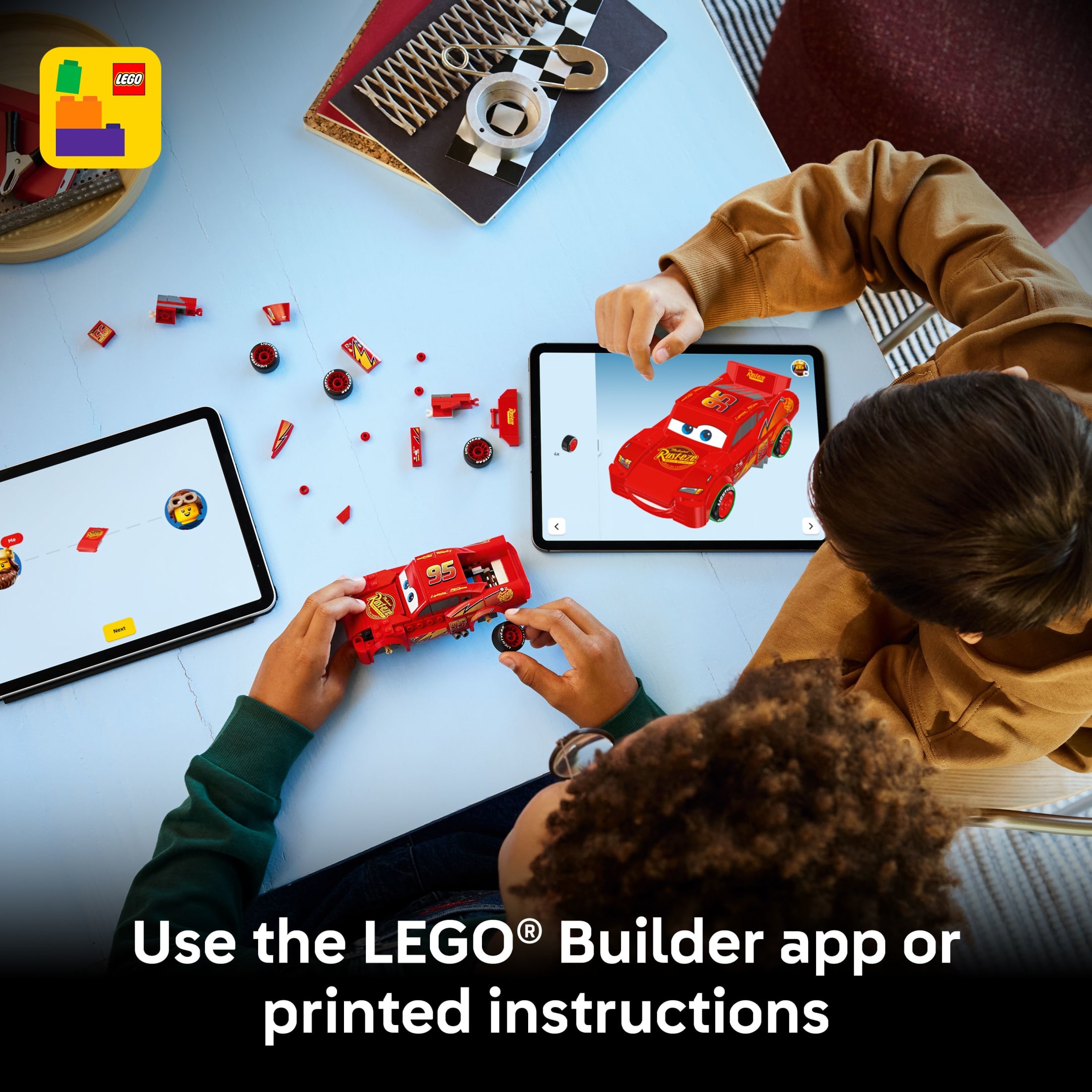 LEGO Speed Champions Rayo McQueen - Juguete de construcción para niños y niñas, de 9 años en adelante - Regalo de cumpleaños de auto de carreras para niños - Juguete de Disney Pixar Cars - 77255 7