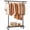 Black-A, variant on TreGazze Adjustable Rolling Clothes Rack with Wheels, Garment Clothing Rack for Hanging Clothes and Shoes, Black